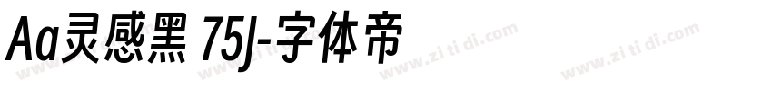 Aa灵感黑 75J字体转换